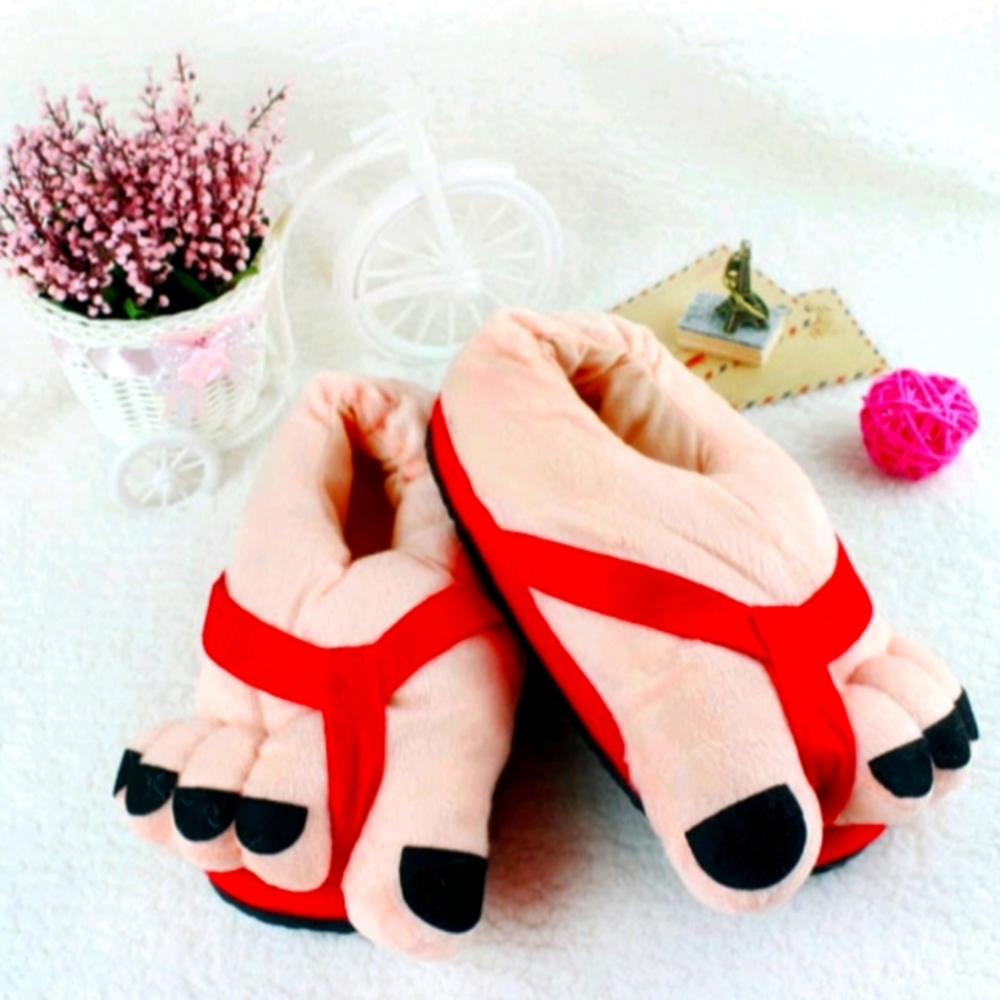 Dramatic Big Foot House Slippers